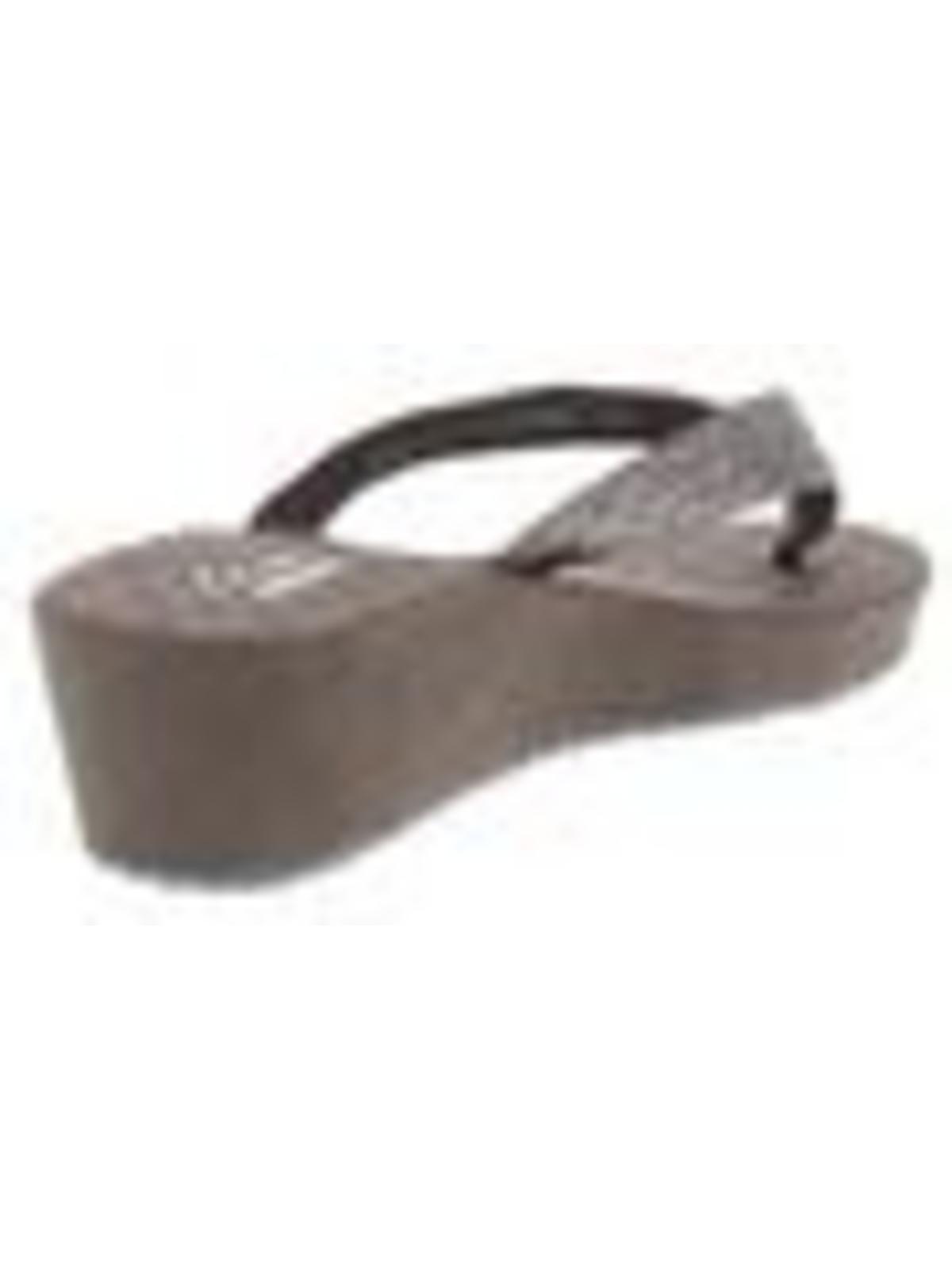 lila gaze womens metallic wedges flip-flops