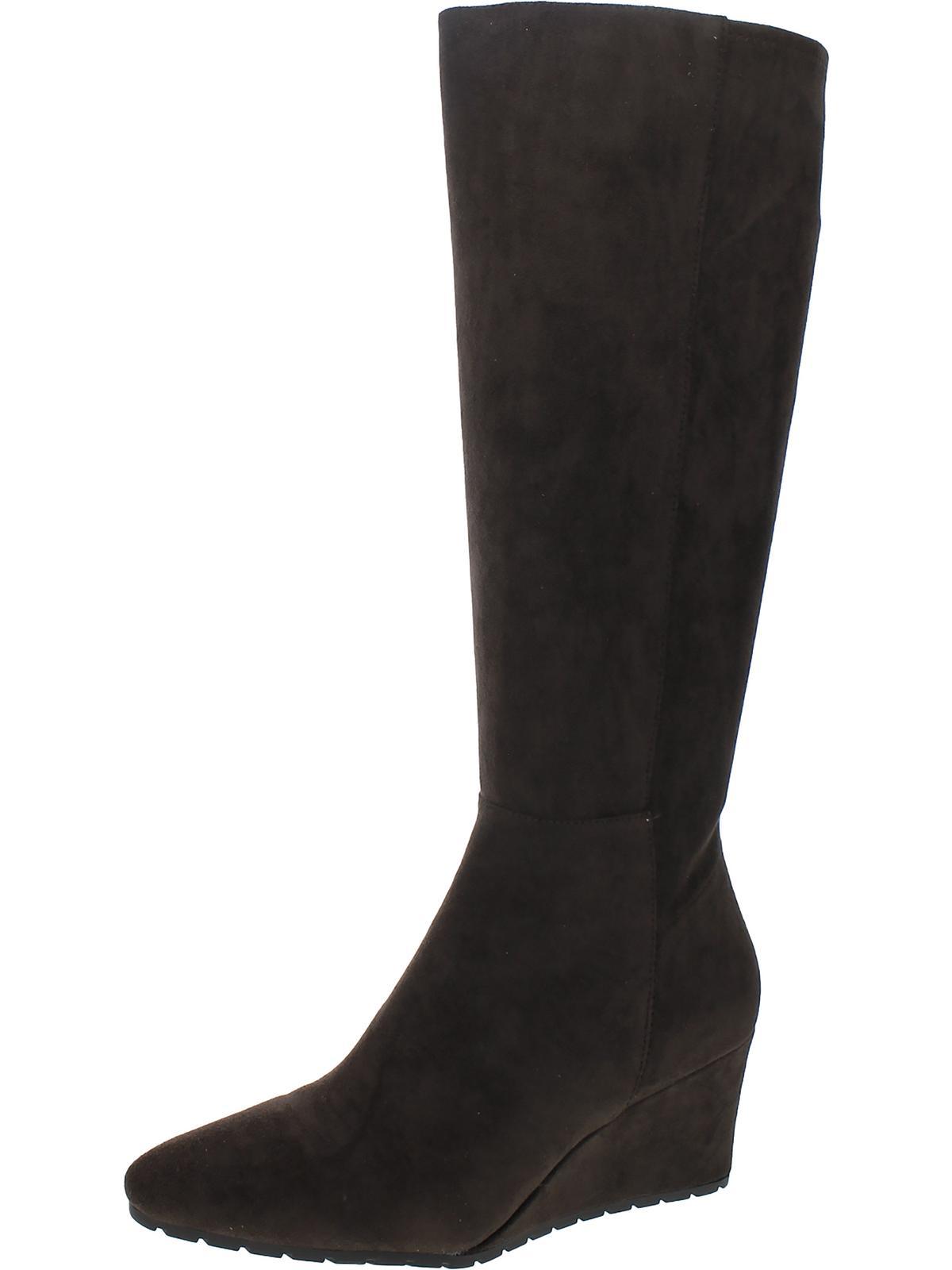 valonia womens faux suede tall knee-high boots