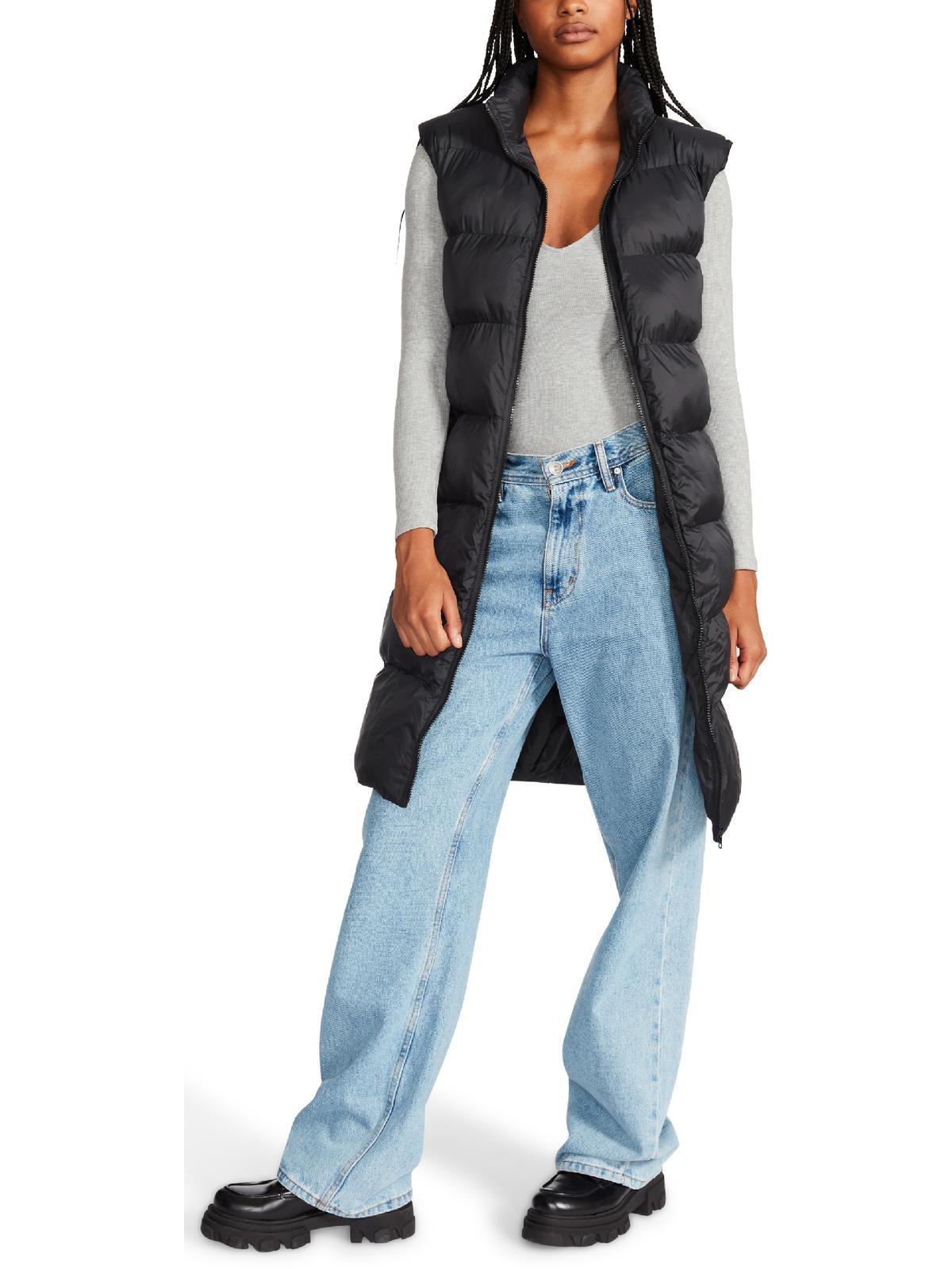 womens quilted puffer outerwear vest