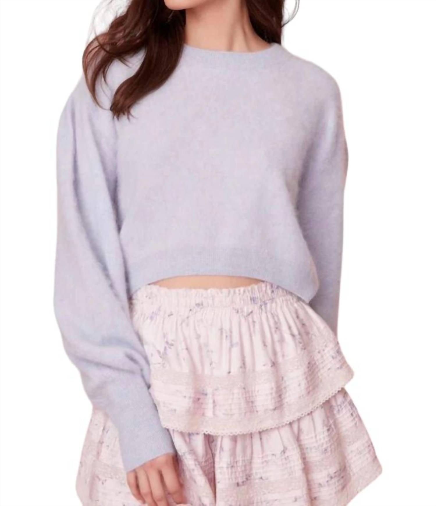 candela pullover in ice blue