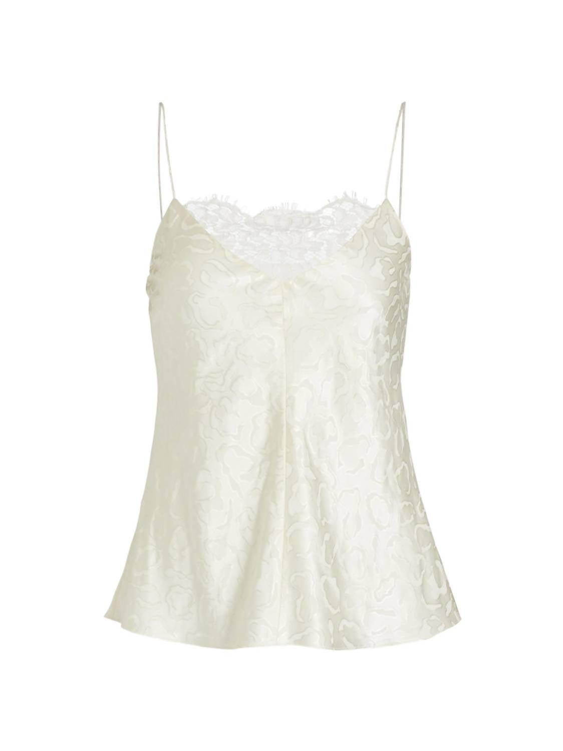 lace camisole in ivory