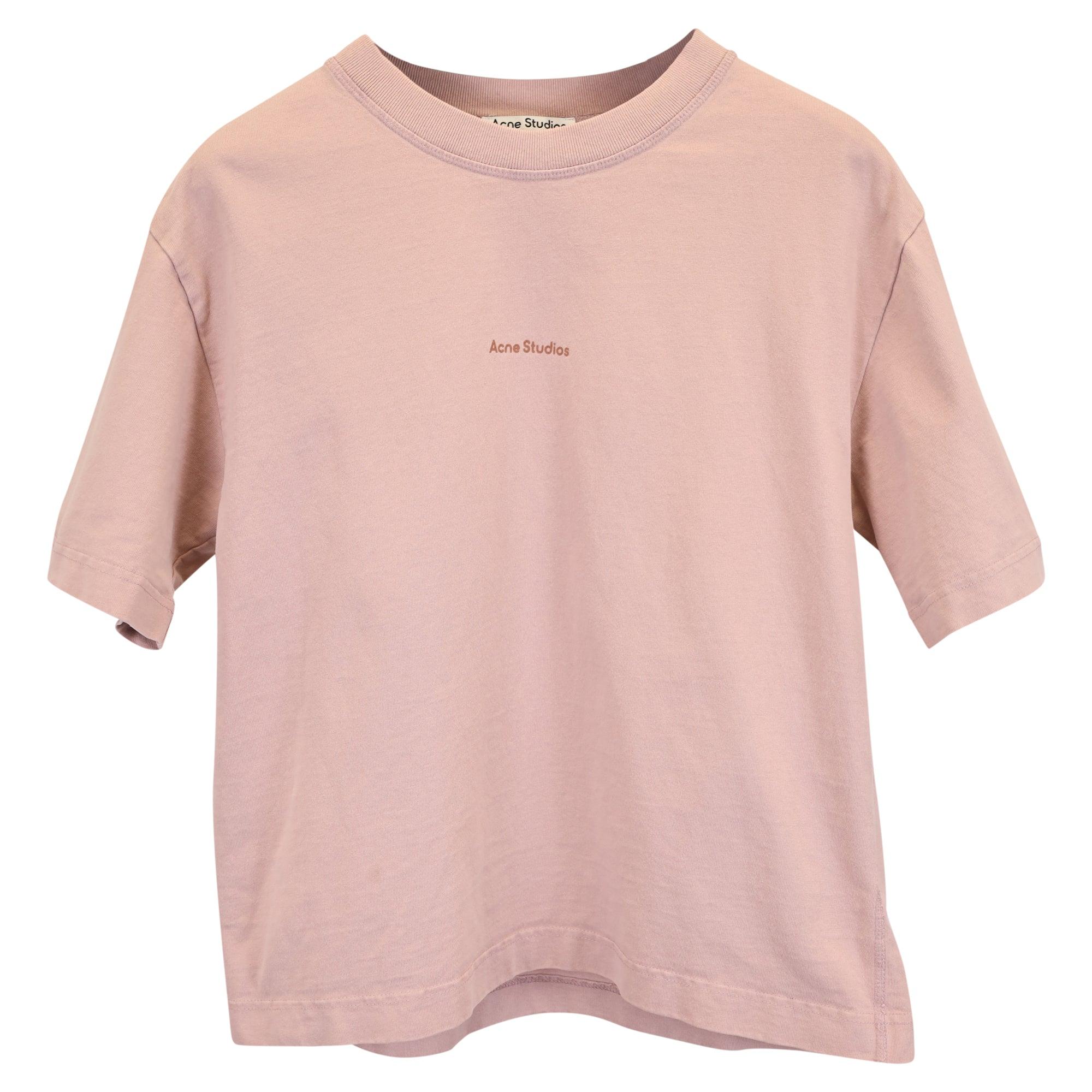 logo t-shirt in pink cotton