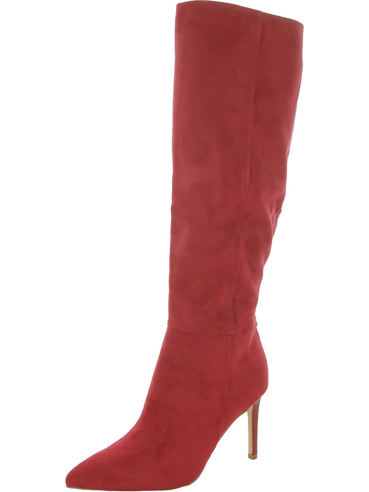 richy2 womens pointed toe stiletto knee-high boots