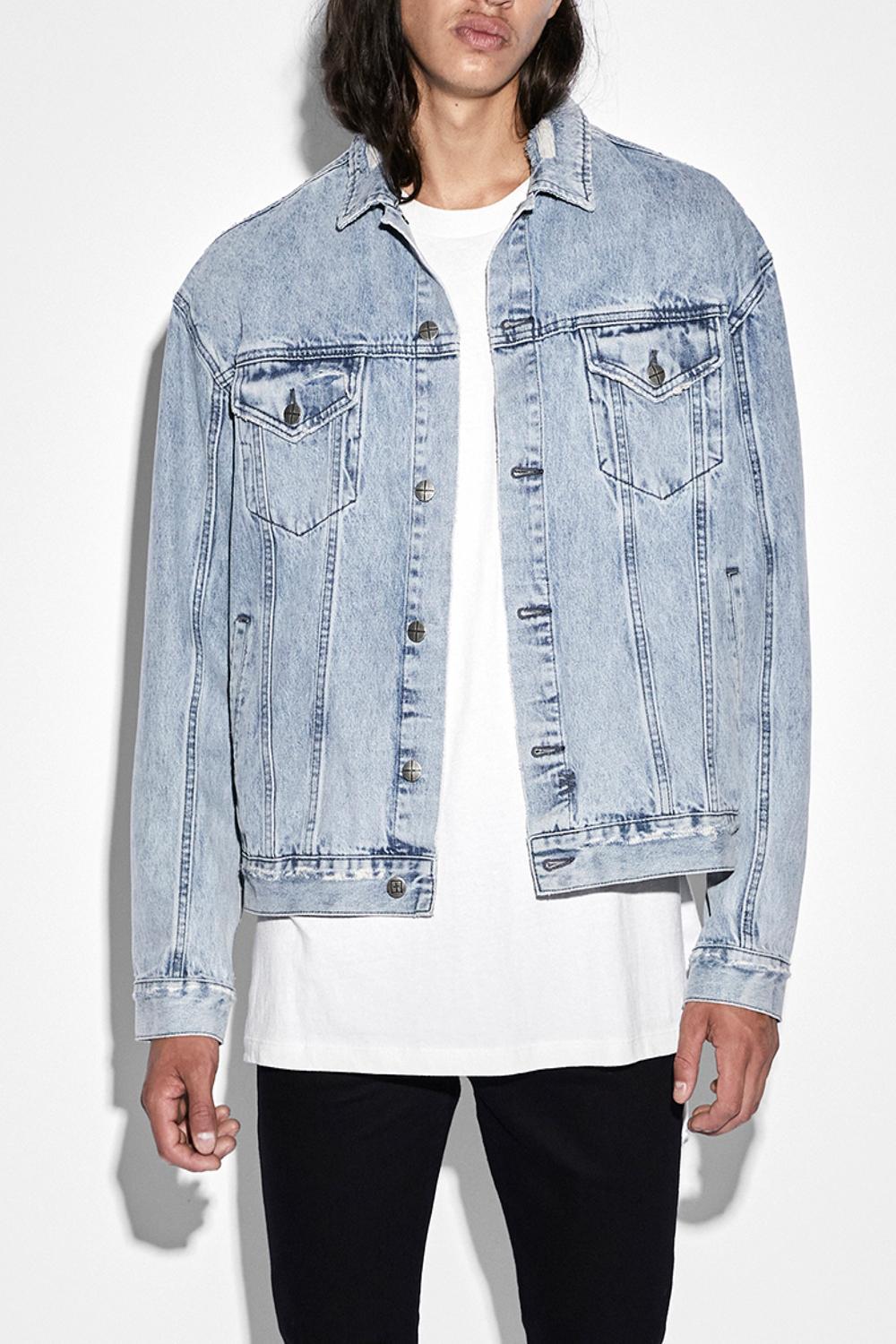 oh g denim jacket in blue