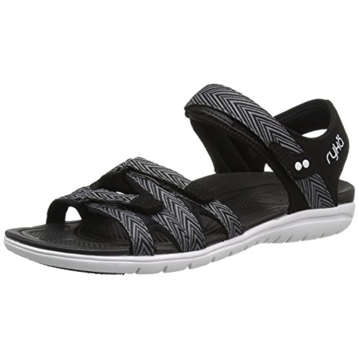 savannah womens textured contrast trim sport sandals