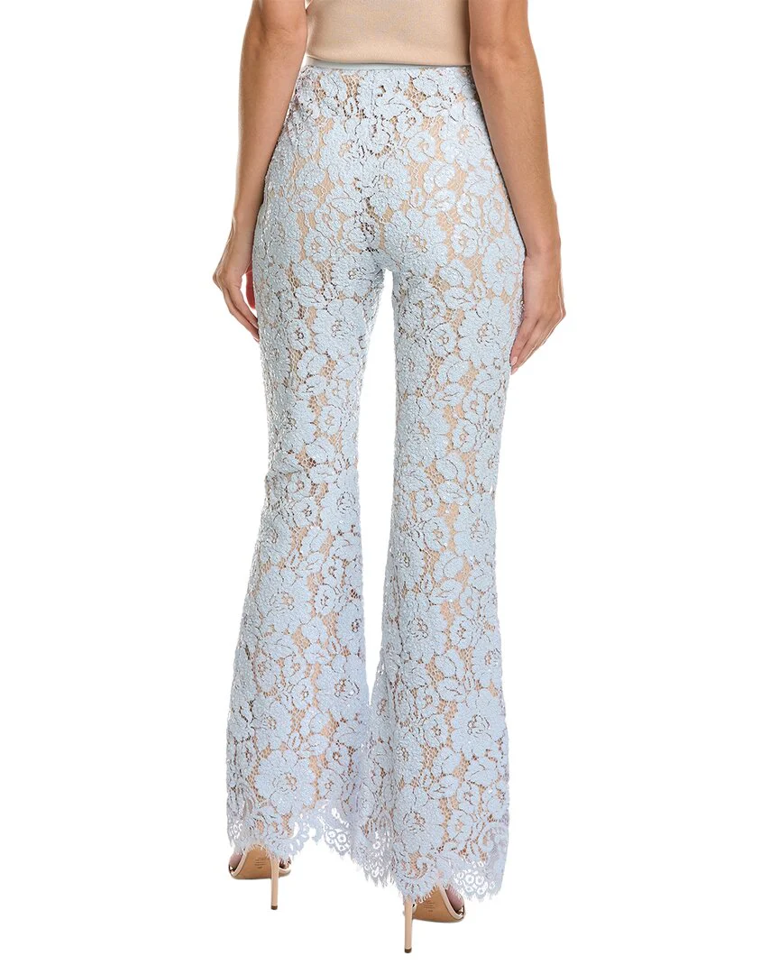 floral lace paillette flare pant