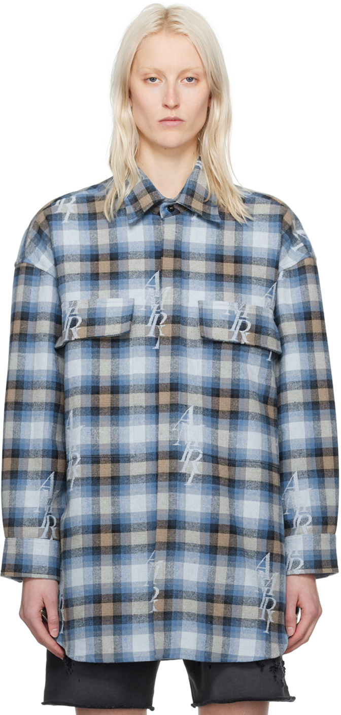 Blue Double-Pocket Shirt