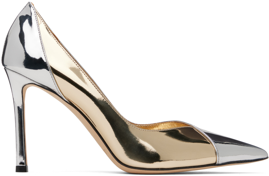 Silver & Gold Cass 95 Heels