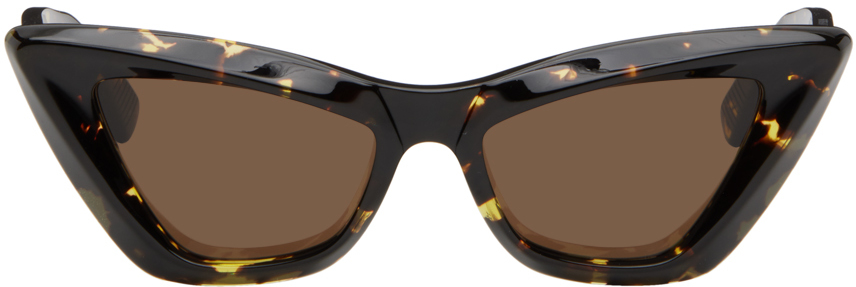 Brown Angle Pointed Cat-Eye Sunglasses