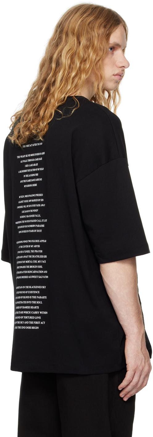 Black Dieter FW24 Poem High-Comfort T-shirt