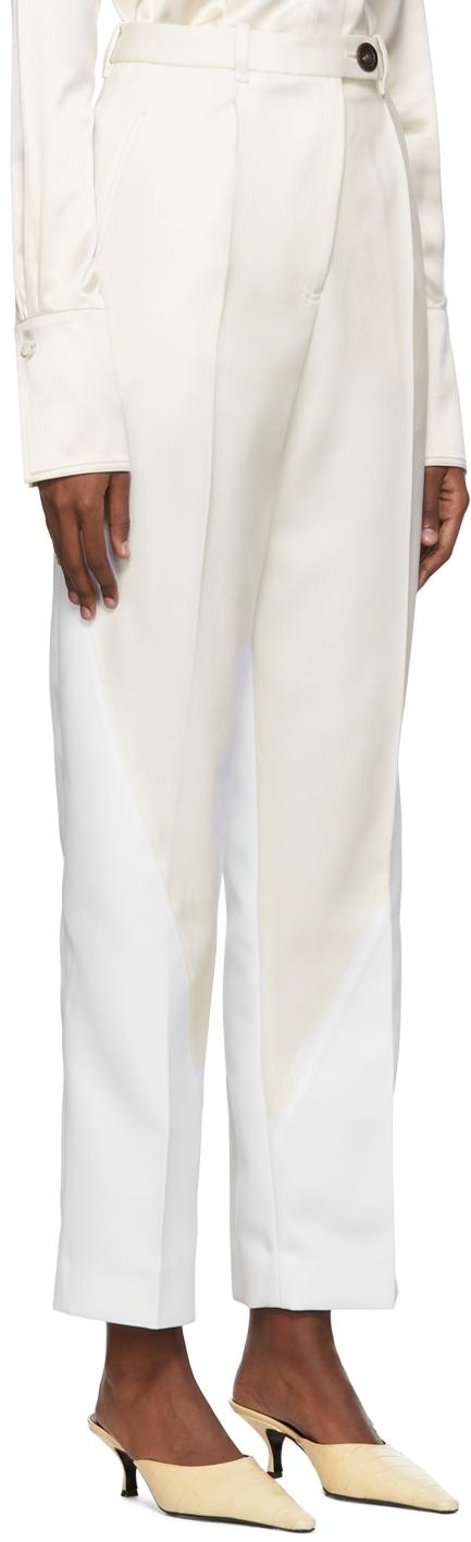 White Wool Trousers