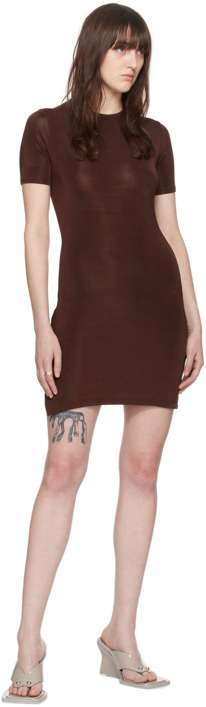 Brown O-Ring Minidress