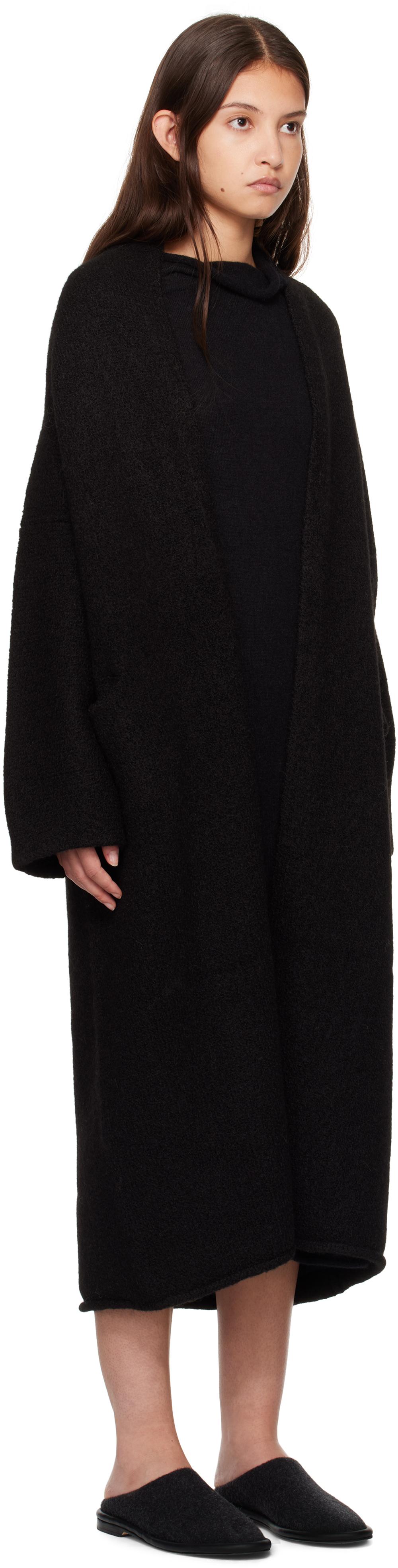 Black Long Shawl Cardigan