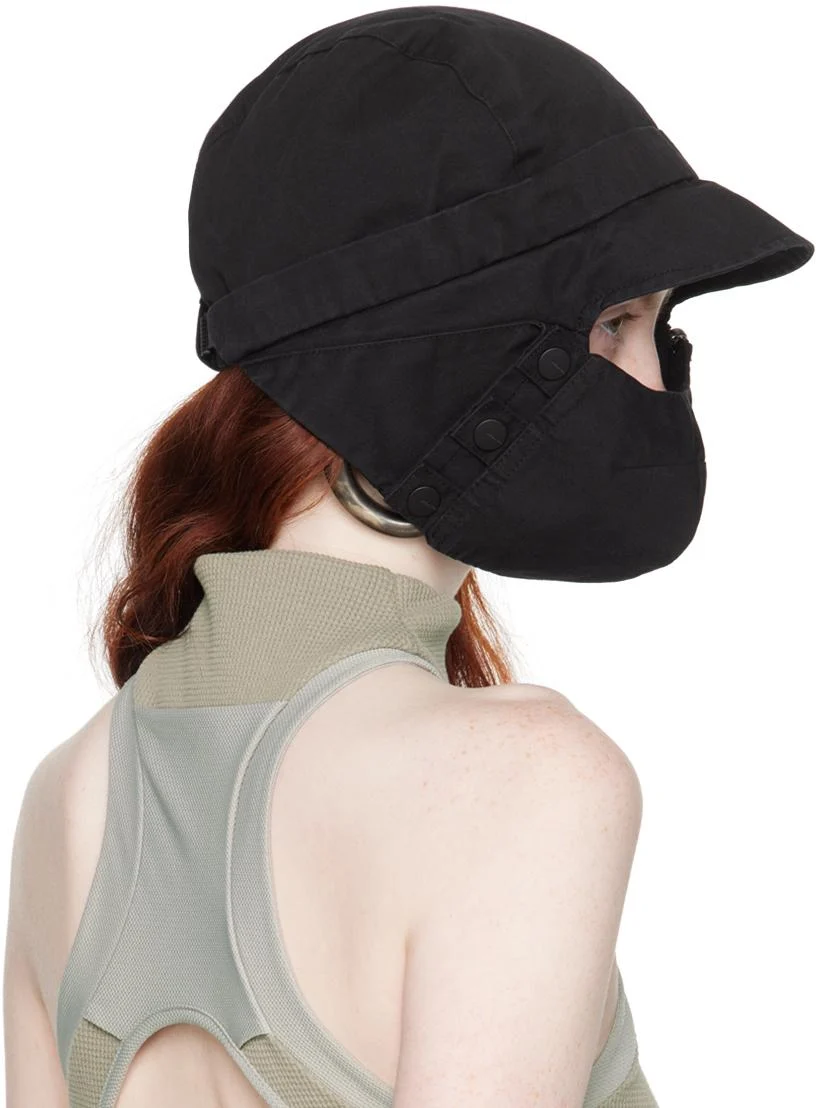 Black Mask Flap Hat