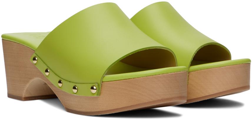 Green Bobbie Clogs