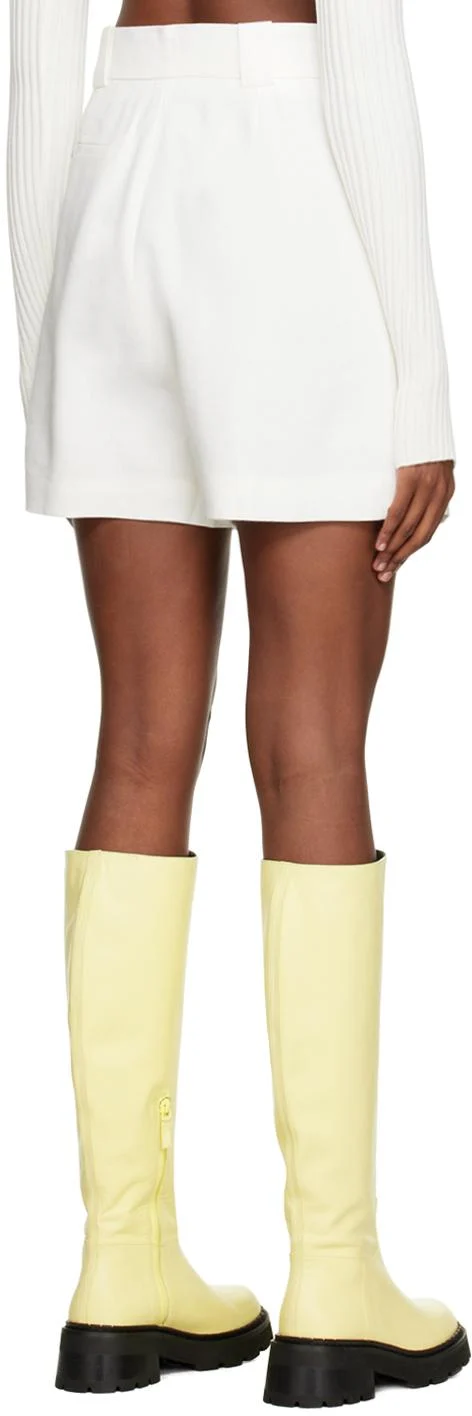 White Clemence Tailored Shorts