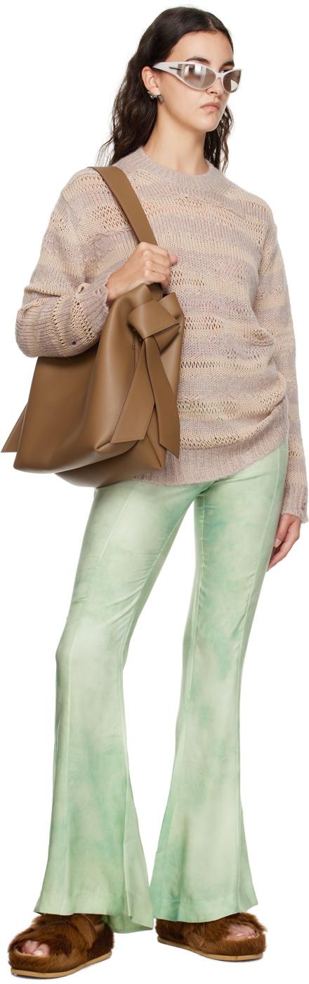 Beige Distressed Sweater