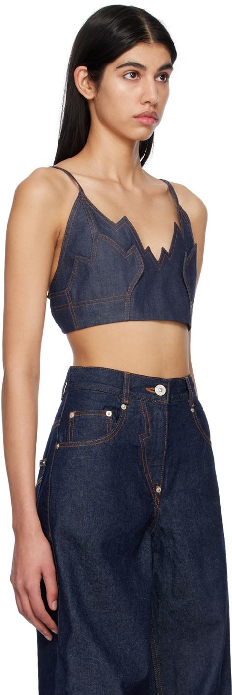 SSENSE Exclusive Indigo Flare Denim Camisole