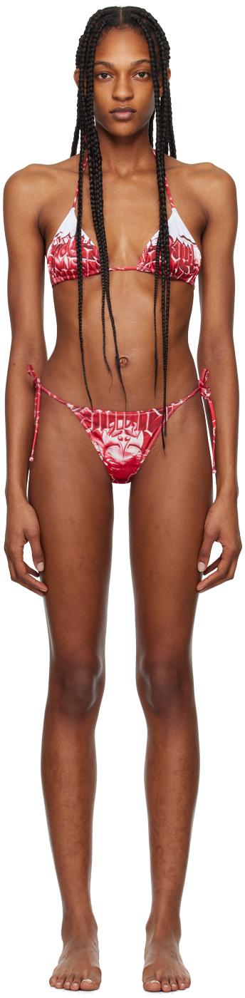 Red & White 'The Diablo' Bikini