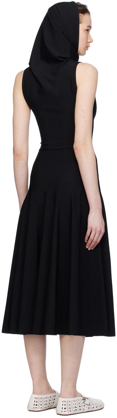 Black Hooded Maxi Dress