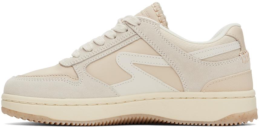 Beige Retro Tennis Sneakers