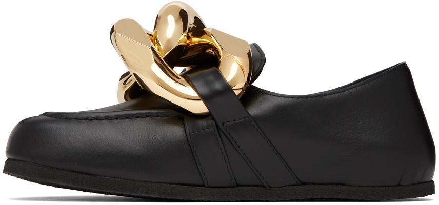 Black Chain Loafers