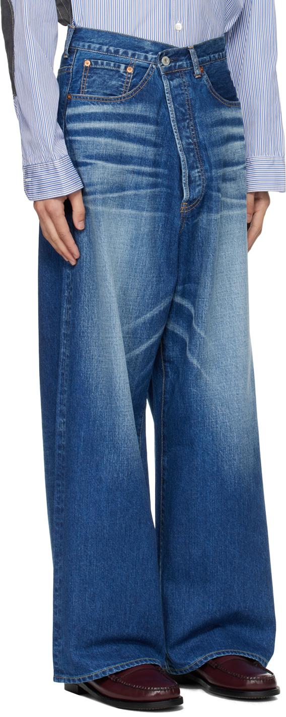 Blue Garment Treated Jeans