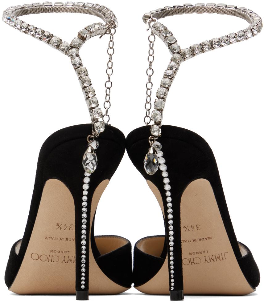 Black Saeda 100 Heeled Sandals