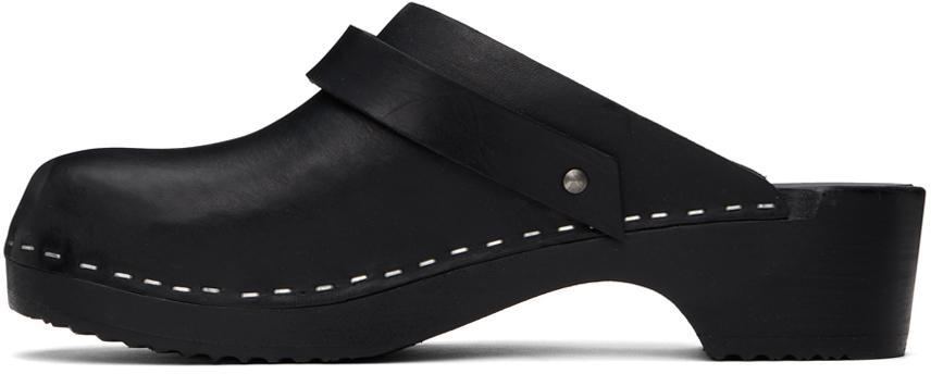 Black Swedish Hasbeens Edition Clogs