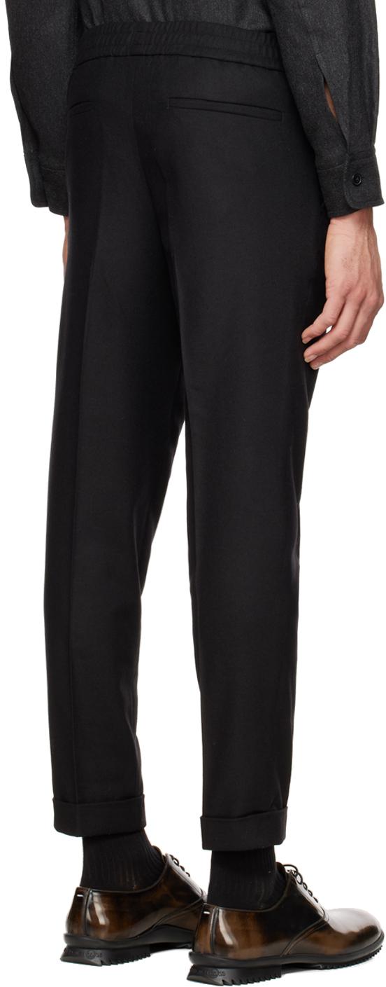 Black Terry Trousers