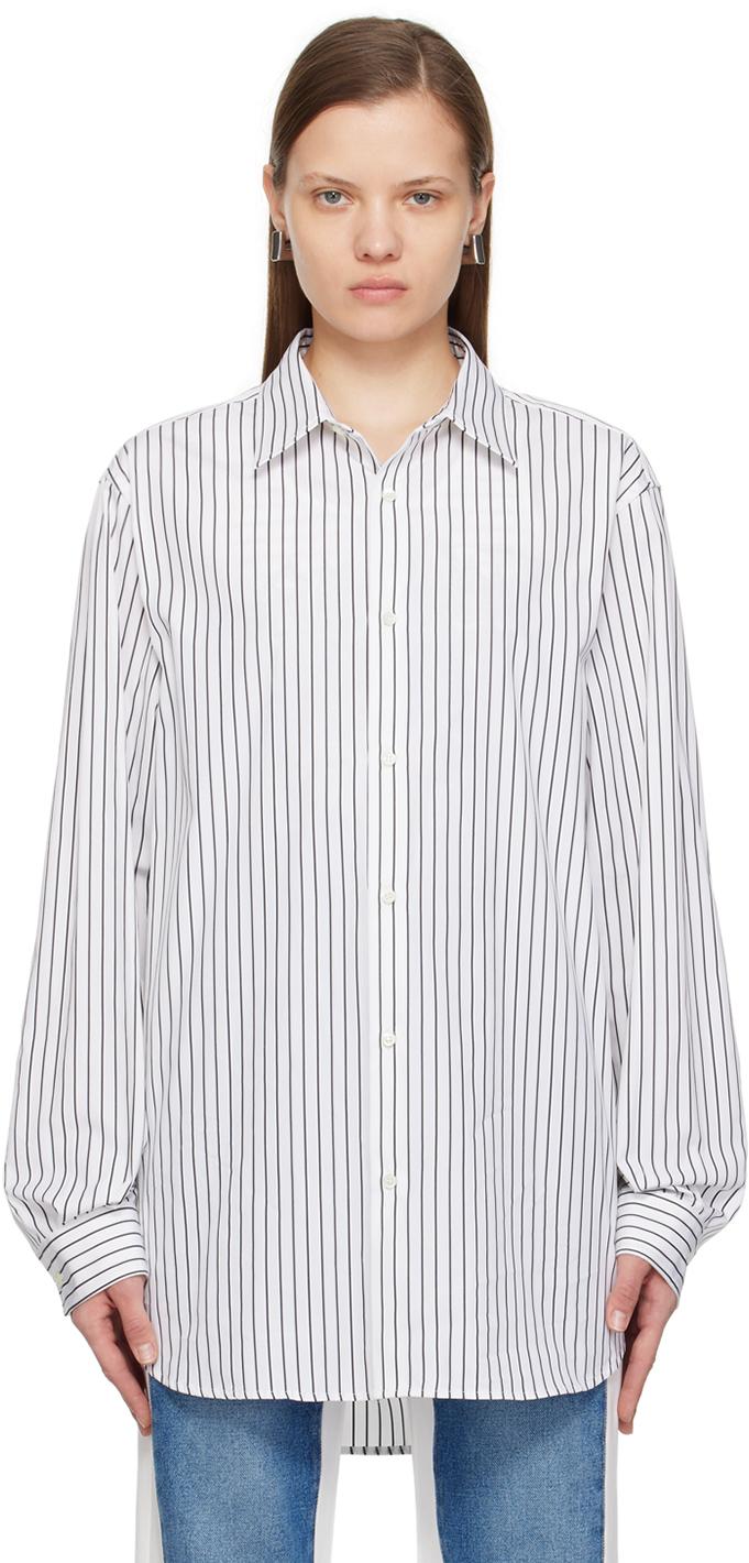 White & Black Striped Shirt