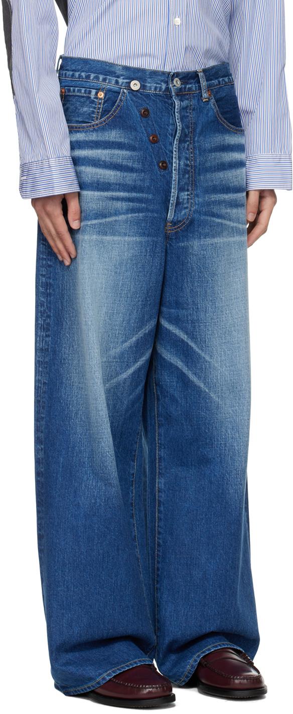 Blue Garment Treated Jeans