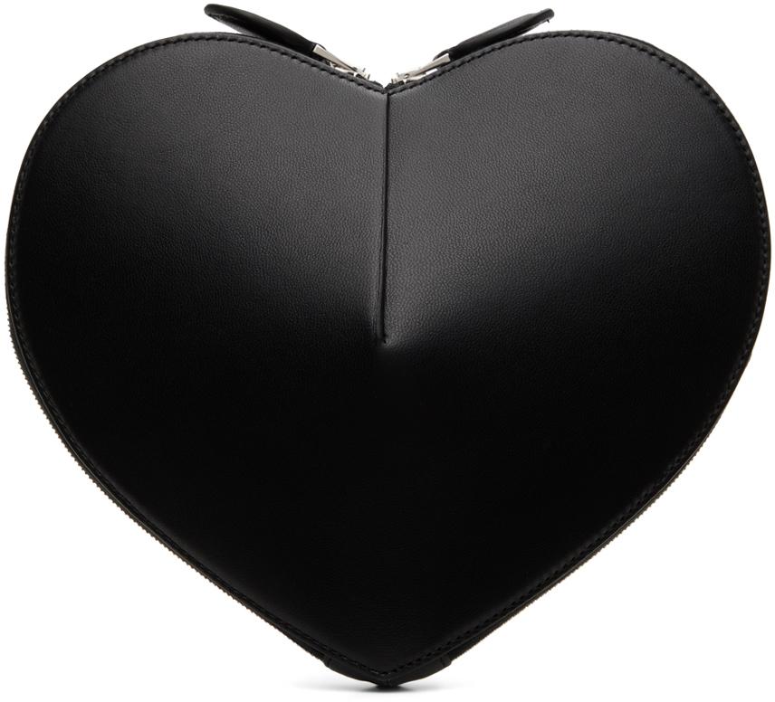 Black 'The Heart' Clutch