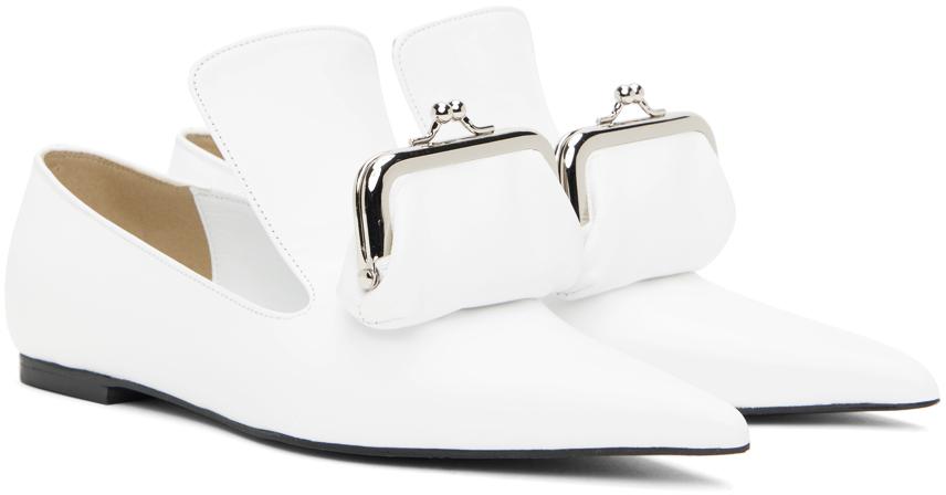 White Coin Purse Loafers