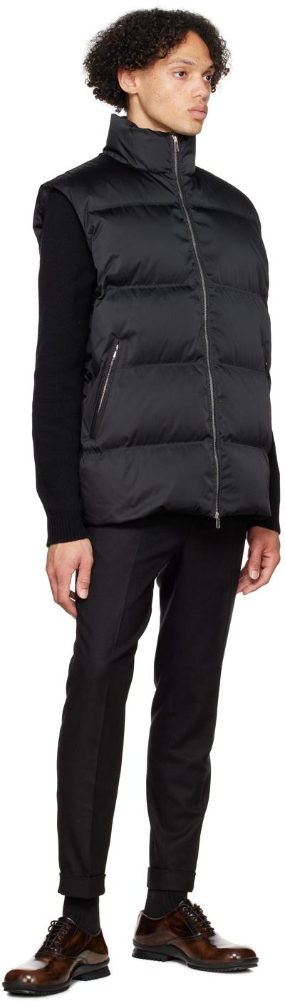 Black Osaka Puffer Down Vest