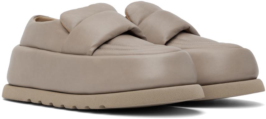 Taupe Bombo Loafers