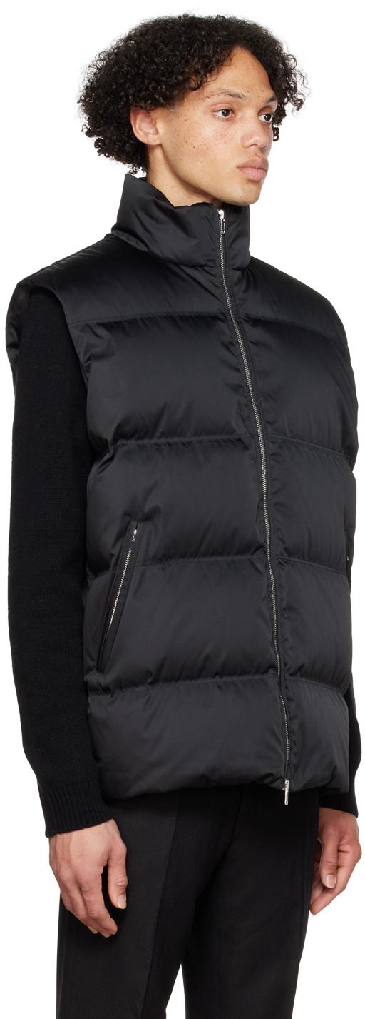 Black Osaka Puffer Down Vest