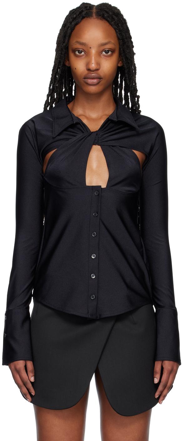 Black Cutout Shirt