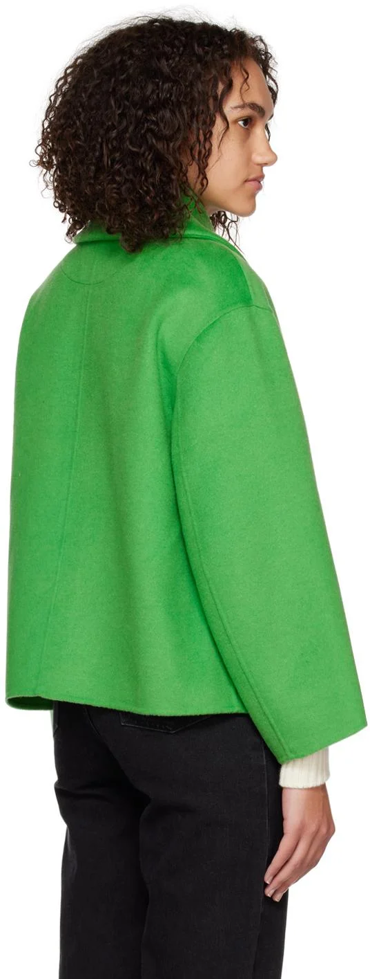 Green Wide Collar Jacket