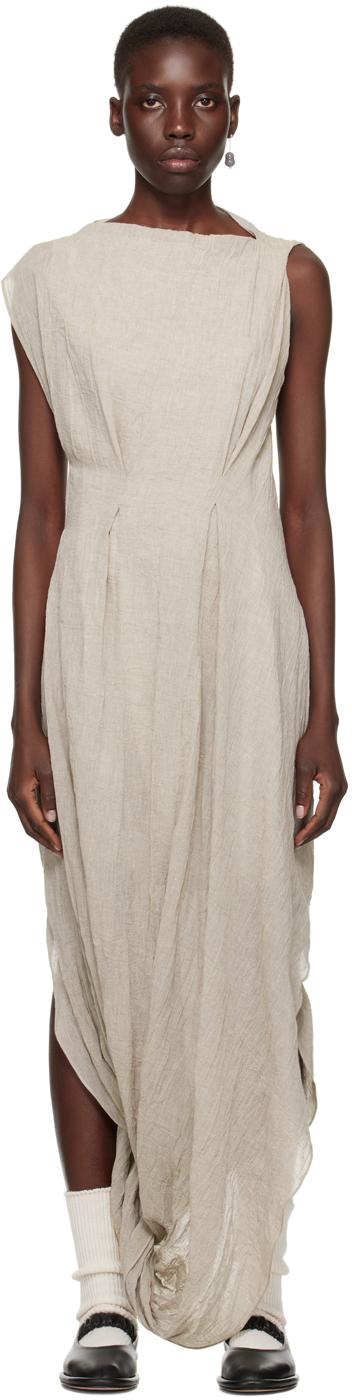 Taupe Twist Maxi Dress