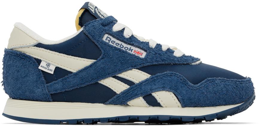 Blue Reebok Edition Classic Nylon Sneakers