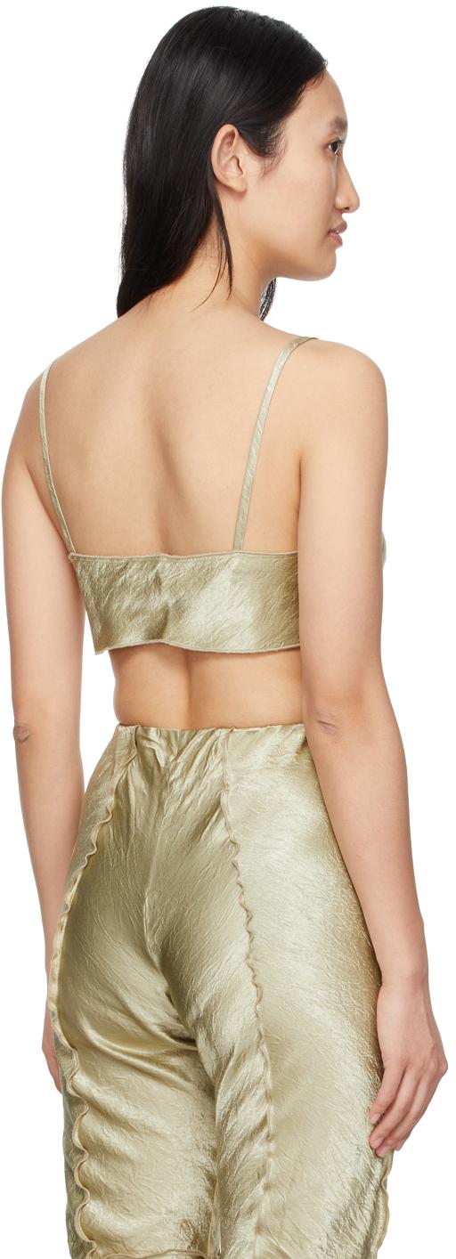 SSENSE Exclusive Green Curly Bra Camisole