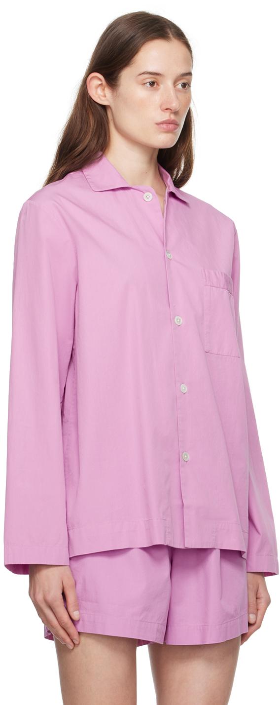 Purple Long Sleeve Pyjama Shirt