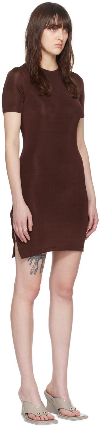 Brown O-Ring Minidress