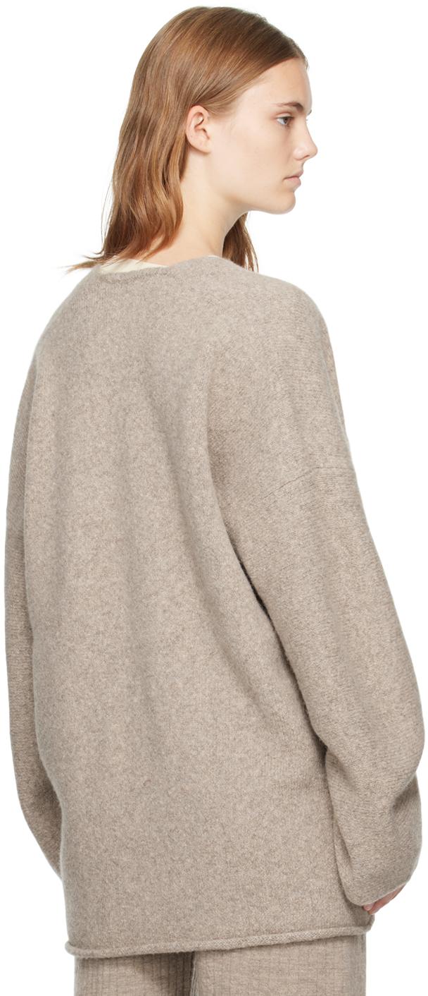 Beige Open Cardigan