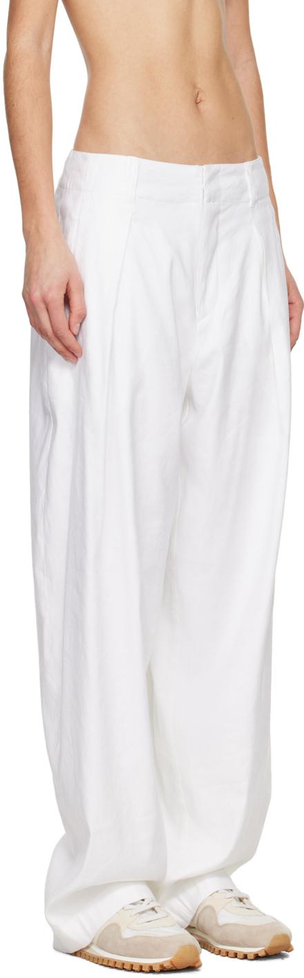 White Donovan Trousers