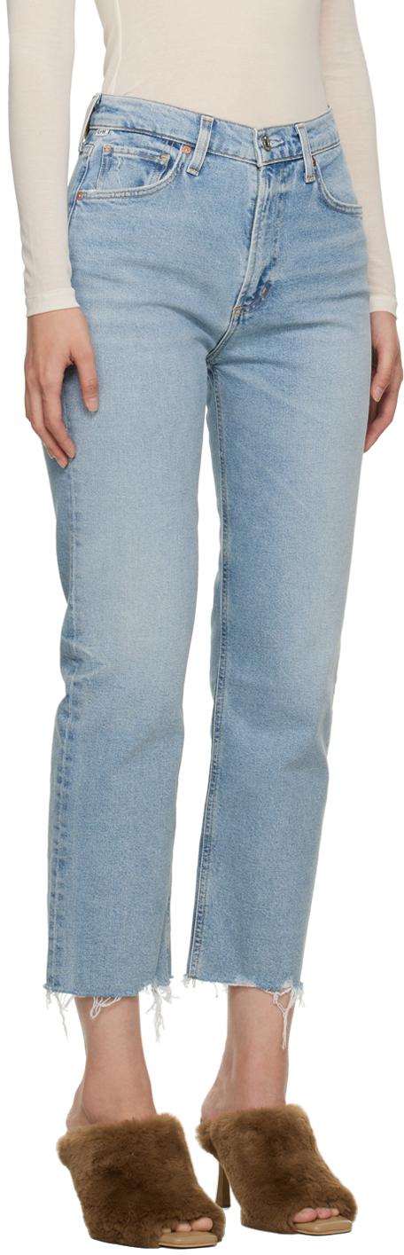 Blue Daphne Crop Jeans