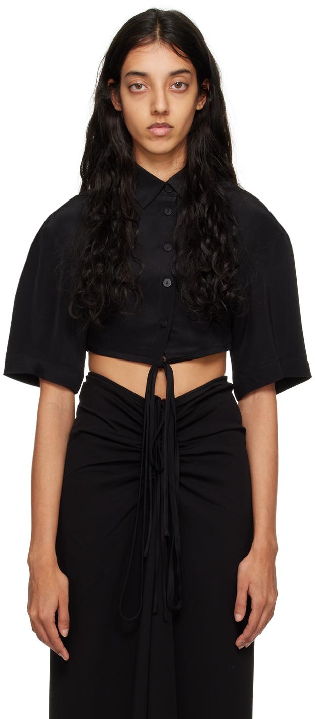 Black Cropped Shirt