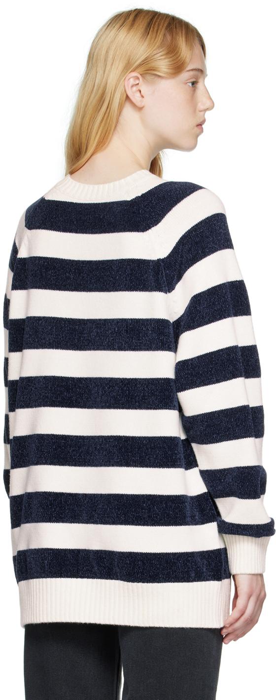 White Striped Sweater