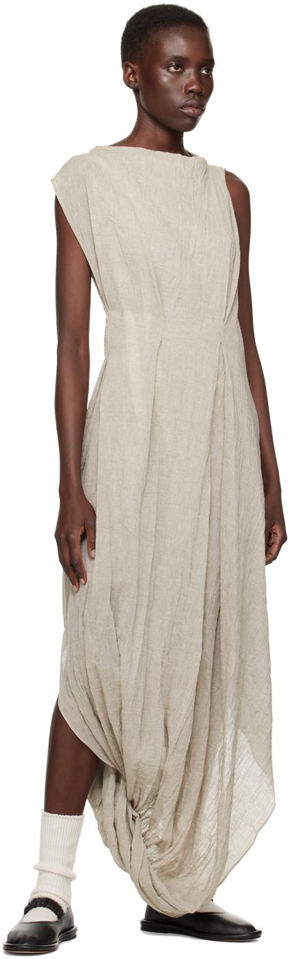 Taupe Twist Maxi Dress